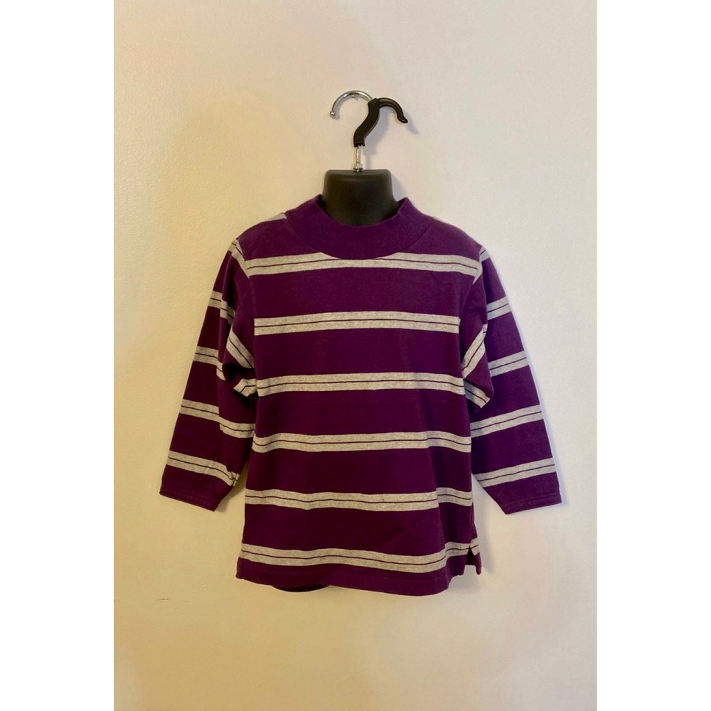Vintage 1990s Land's End Striped‎ Shirt